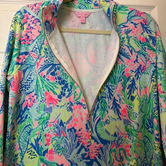 Lilly Pulitzer Skipper Dress Mermaids Cove popover DRESS Medium - Picture 3 of 5